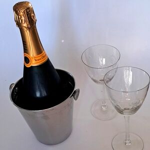 Small Wine Bucket Stainless Steel Home Decor Barware Minimalist